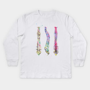 Human Spine Kids Long Sleeve T-Shirt